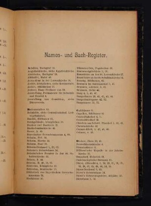 Namen- und Sach-Register.