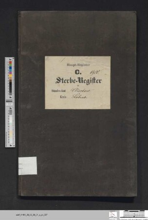 Sterberegister Kliestow 1900