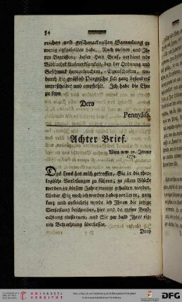 Achter Brief