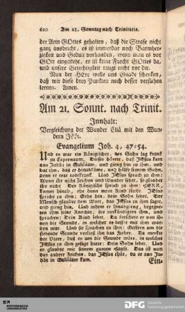 Am 21. Sonntag nach Trinitatis