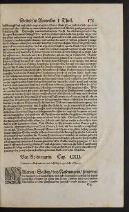 Von Rosenmarin. Cap. CXII.