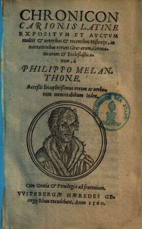 Chronicon Carionis, 1