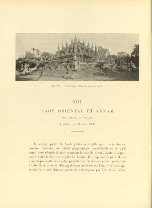 XIII. Laos oriental et Annam