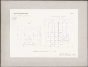 Preußisches Parlament, Berlin Schinkelwettbewerb 1869: Grundrissdisposition für Eisenkonstruktion