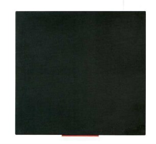 Schwarzes Bild mit rotem Mini-Mal