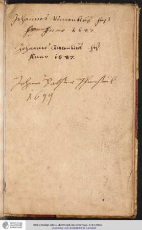 Handschriftlicher Vermerk