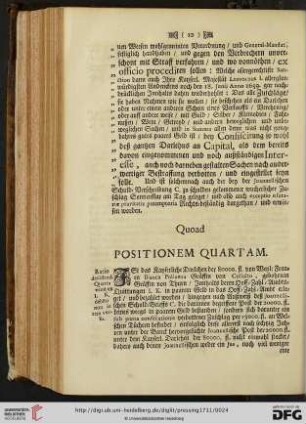 Quoad positionem quartam