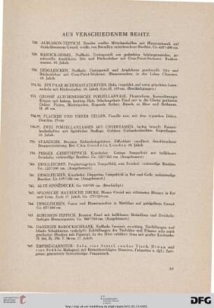 Aus verschiedenem Besitz (Nr. 528-698)