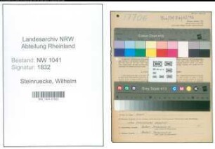 Entnazifizierung Wilhelm Steinruecke , geb. 11.01.1899 (Telefonist)