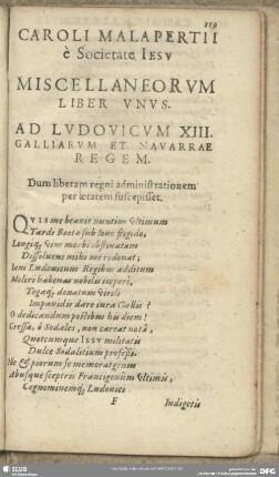 Miscellaneorum Liber Unus