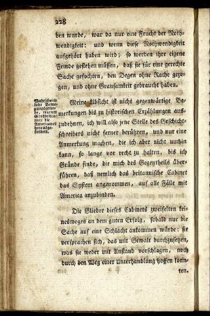 Wahrscheinliche Bewegungsgründe, warum Großbrittanien die Americaner herausgefordert.