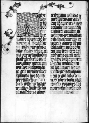fol. 82v, Initiale mit Textseite