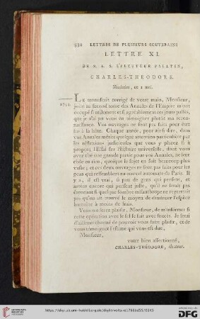 (Lettre XI - XX)