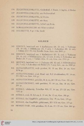 Silber (Nr. 143-220)