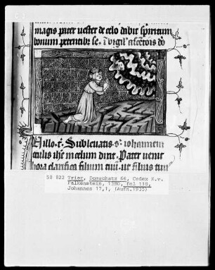 Perikopenbuch des Erzbischofs Kuno von Falkenstein: Das Gebet Christi für seine Apostel