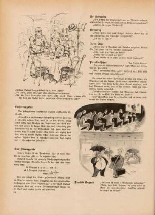 "Prima Patent-Jungesellenknöpfe, mein Herr!" "Feuchte Gegend"
