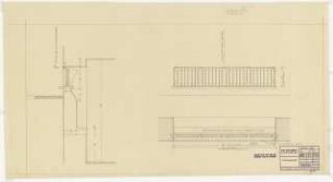 GDF Wüstenrot, Ludwigsburg Innenausbau: Postfenster: Ansicht, Schnitte 1:10