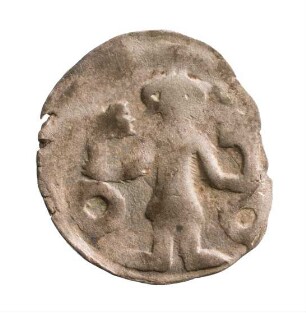 Münze, Pfennig, um 1365 (1323-1373)