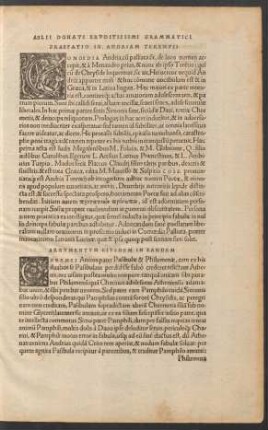 Praefatio In Andriam Terentii