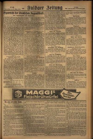 Dritte Ausgabe vom Donnerstag, den 21. März 1929.
