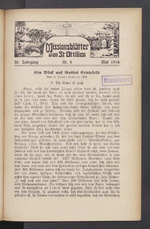 Nr. 8. Mai 1916