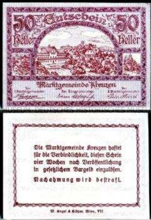 Kreuzen, Oberösterreich 50 Heller