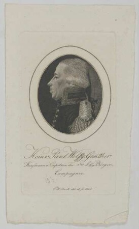 Bildnis des Heinr. Paul Wolffg. Günther