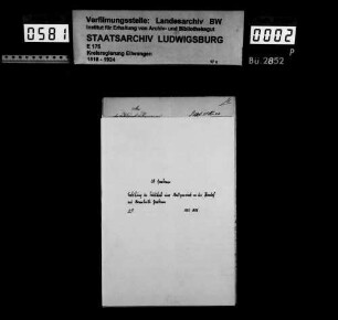 Namensänderungen von Ortschaften, Höfen und Markungen, OA Gerabronn