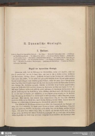 II. Dynamische Geologie