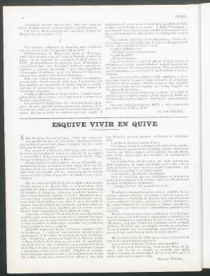 Esquive vivir en Quive