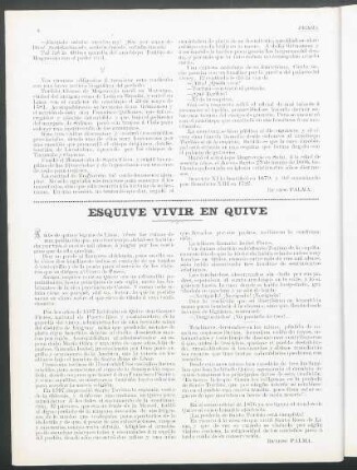Esquive vivir en Quive