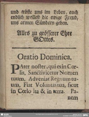 Oratio Dominica