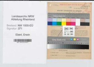 Entnazifizierung Erwin Ebert, geb. 19.11.1916 (Angest.)