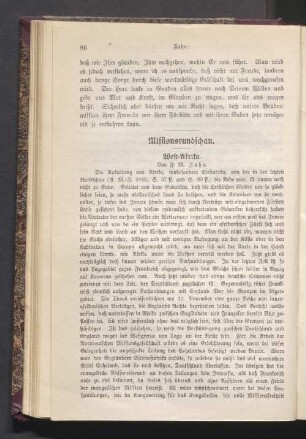 Missionsrundschau. West-Afrika