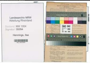 Entnazifizierung Ilse Hennings , geb. 29.04.1913 (Kontoristin)
