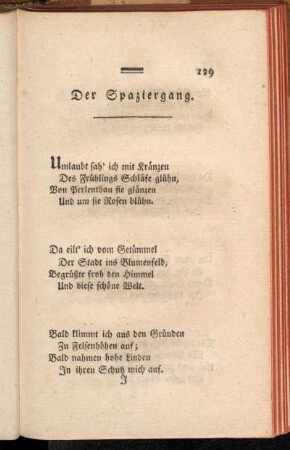 Der Spaziergang.