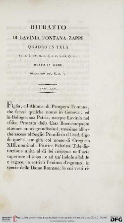 Ritratto di Lavinia Fontana Zappi