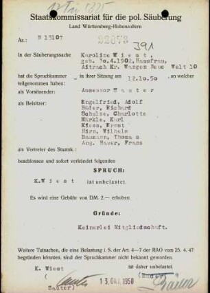 Wiest, Karoline