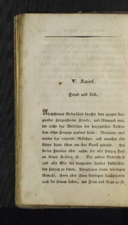 V. Kapitel. Freud und Leid.