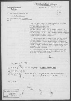 Ebingen: Inspektionsbericht 1954