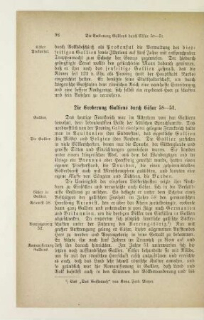 Die Eroberung Galliens durch Cäsar 58 - 51