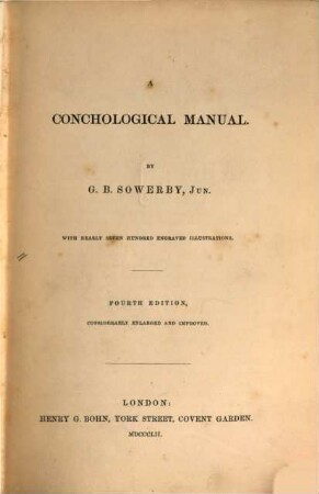 A conchological manual : with nearly seven hundred engraved illustrations