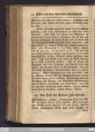 21. Am Feste der Geburt Jesu Christi.