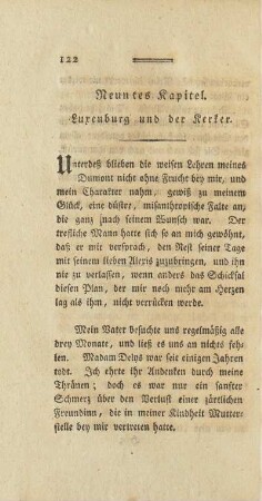 Neuntes Kapitel. Luxenburg und der Kerker