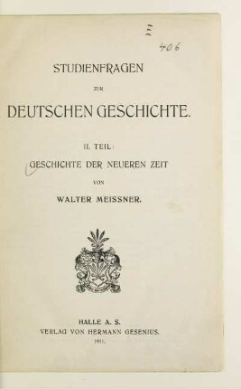 Teil 2: Geschichte der neueren Zeit