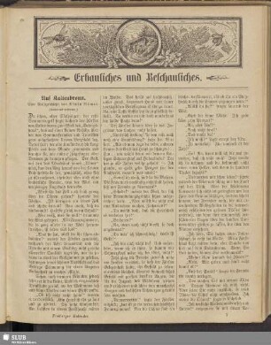 Erbauliches und Beschauliches
