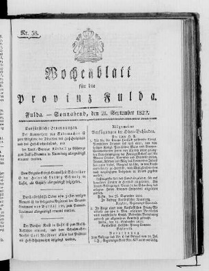 Nr. 38, Ausgabe vom 21. September 1822