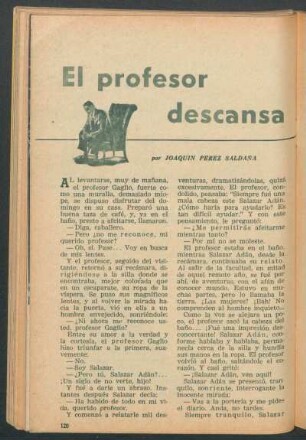 El profesor descansa