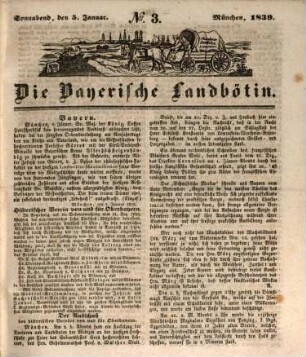 Bayerische Landbötin. 1839, 1