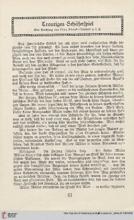4: Trauriges Schäferspiel